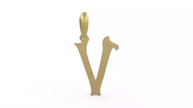 Initial Letters Pendant HalloWitch V