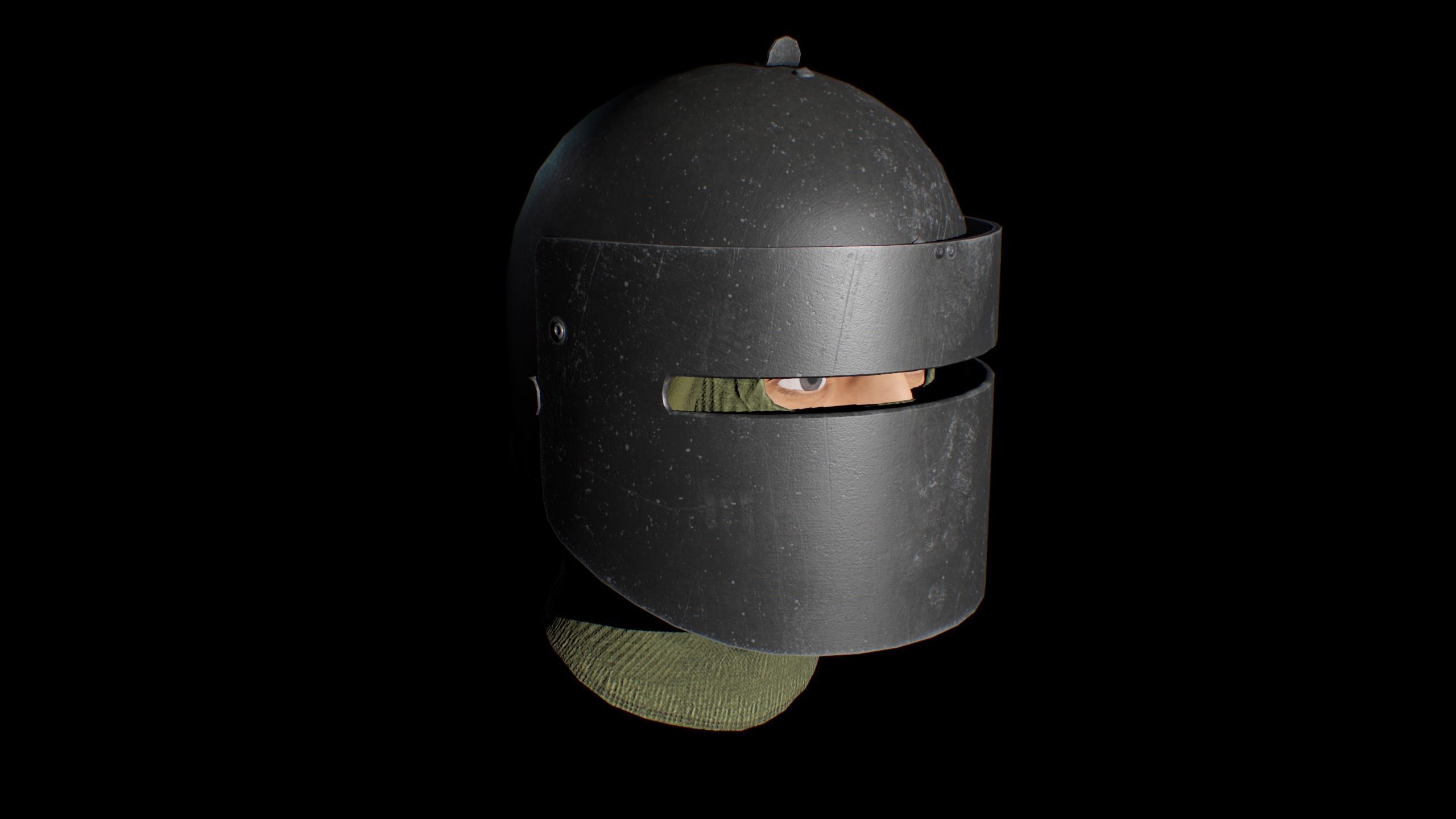Heavy helmet Maska-1SCH Low-poly 3D model_9