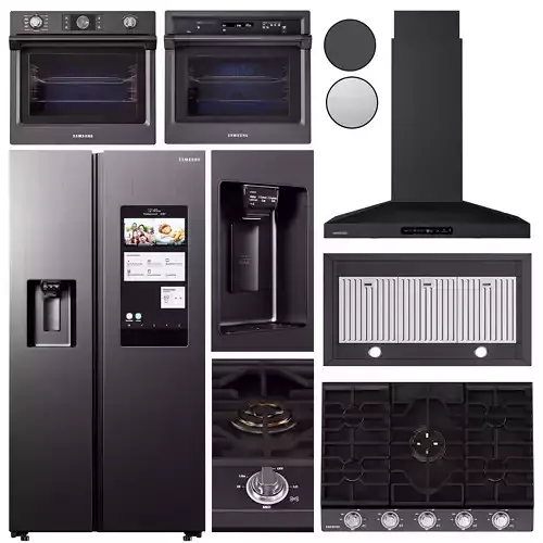 samsungset01 samsung smart kitchen bundle 3D model
