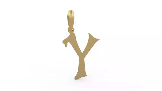 Initial Letters Pendant HalloWitch Y