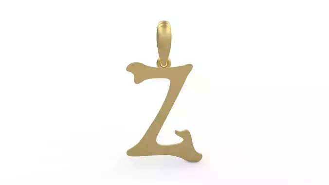 Initial Letters Pendant HalloWitch Z