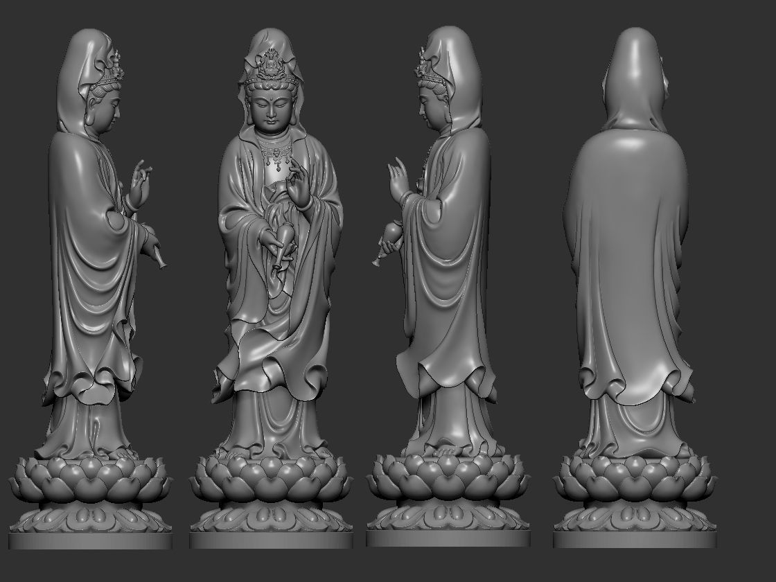 Bodhisattva Avalokitesvara 3D model_1