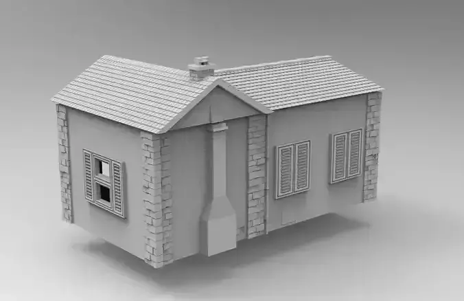 28mm rural house tabletop 
