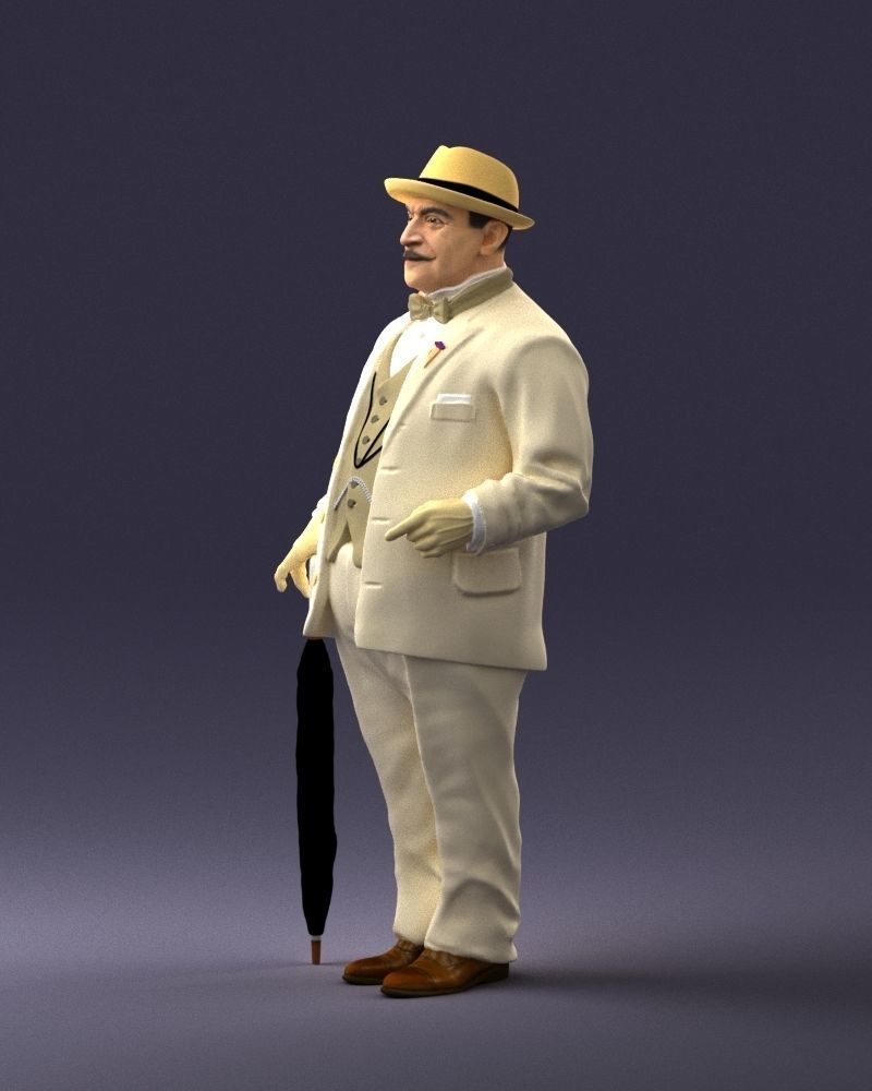 Man in light suit 0115 3D Print Ready 3D print model_27