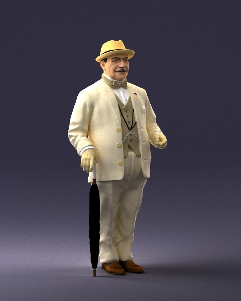 Man in light suit 0115 3D Print Ready 3D print model_6