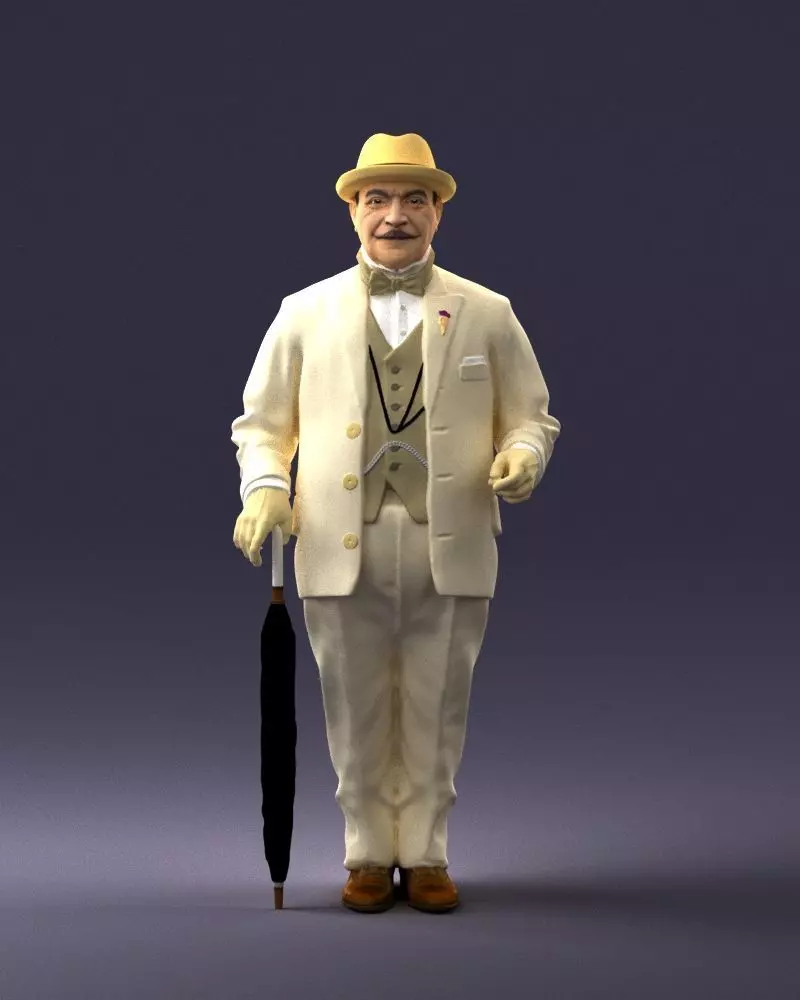 Man in light suit 0115 3D Print Ready 3D print model_0