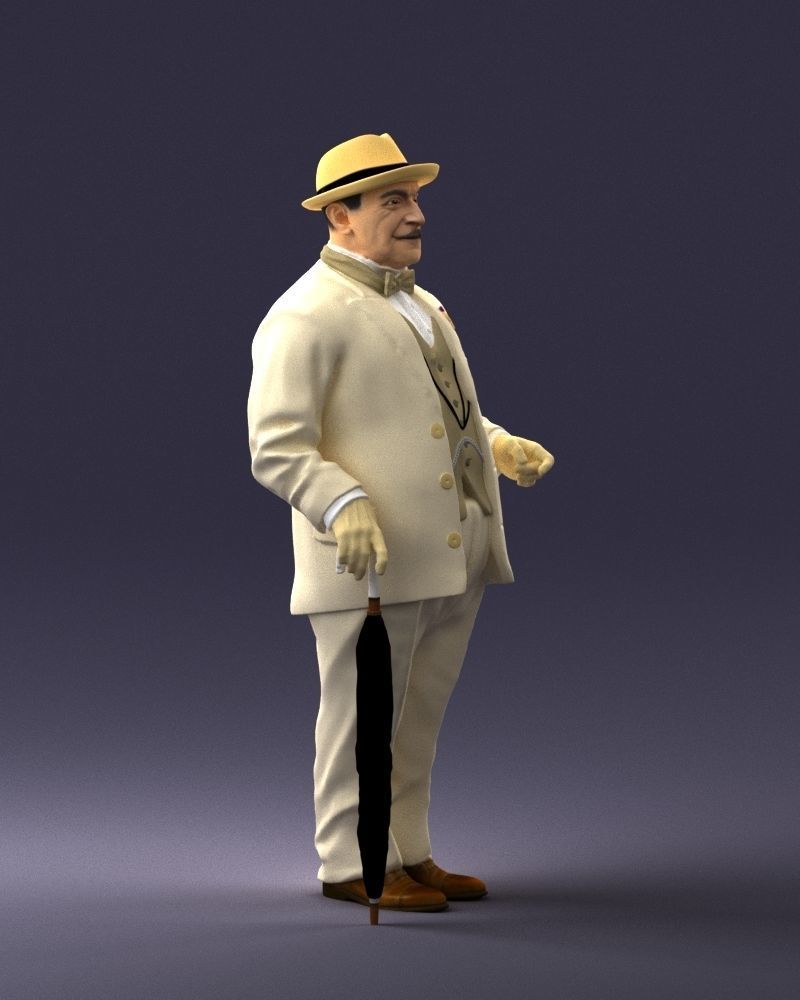 Man in light suit 0115 3D Print Ready 3D print model_9