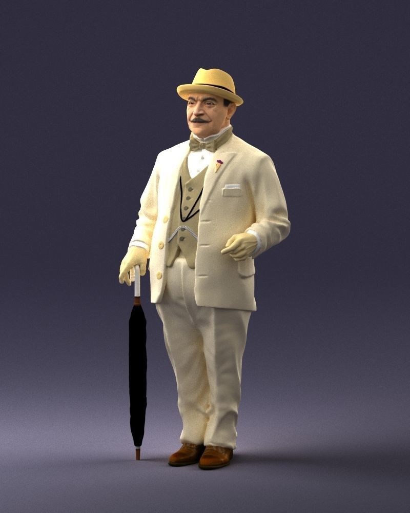 Man in light suit 0115 3D Print Ready 3D print model_30