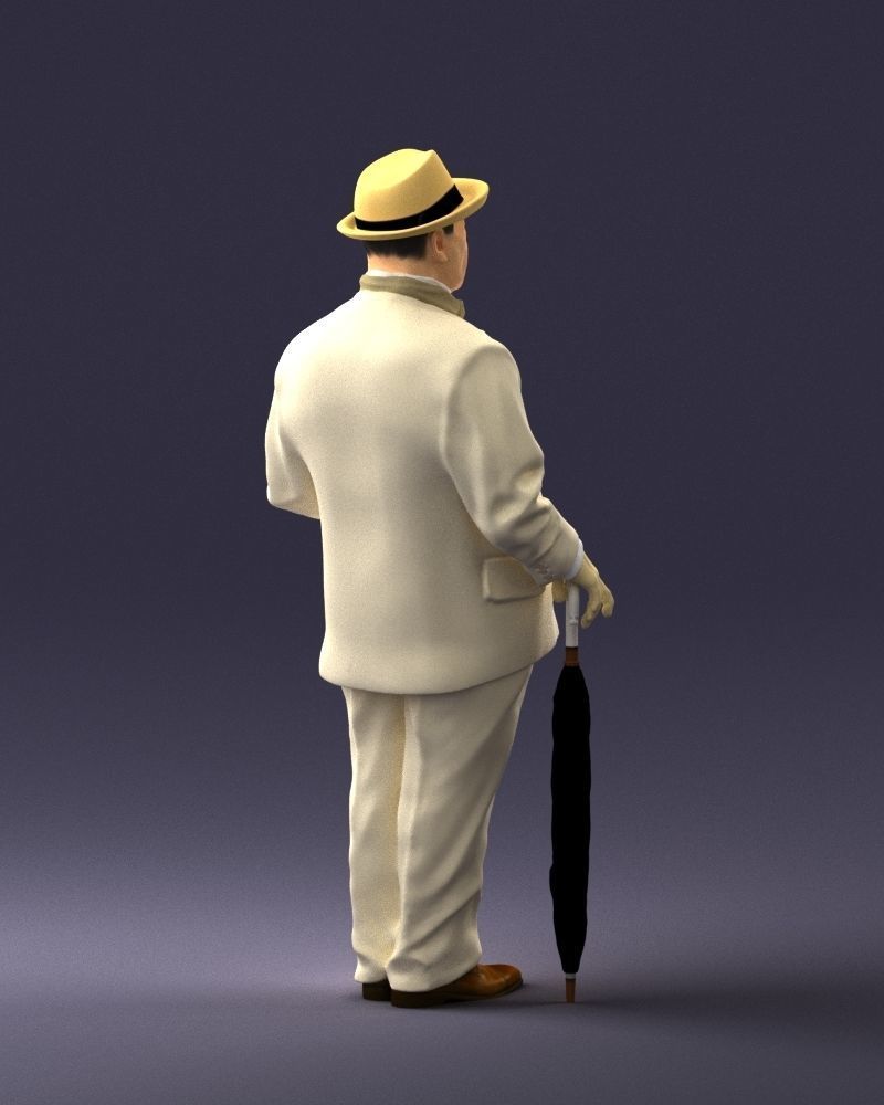 Man in light suit 0115 3D Print Ready 3D print model_15