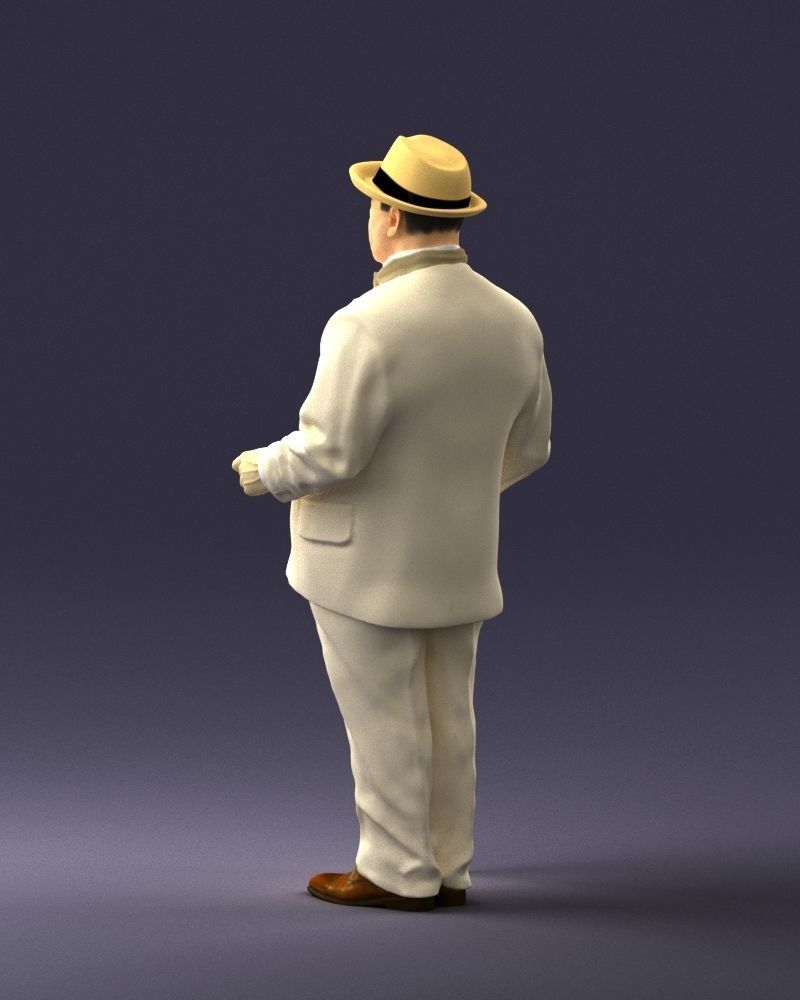 Man in light suit 0115 3D Print Ready 3D print model_21