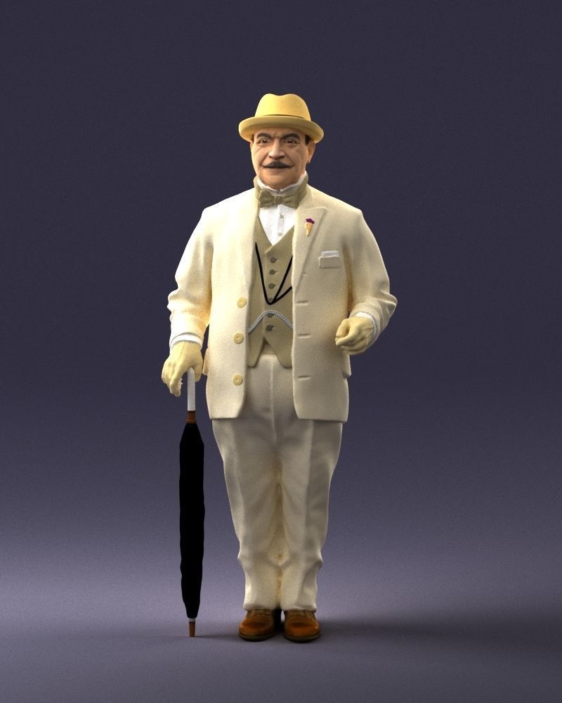 Man in light suit 0115 3D Print Ready 3D print model_33