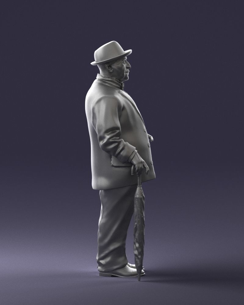 Man in light suit 0115 3D Print Ready 3D print model_13