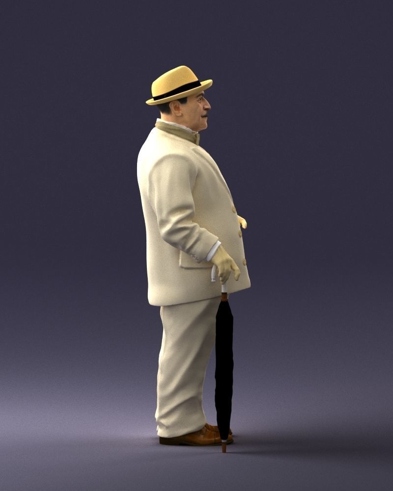 Man in light suit 0115 3D Print Ready 3D print model_12