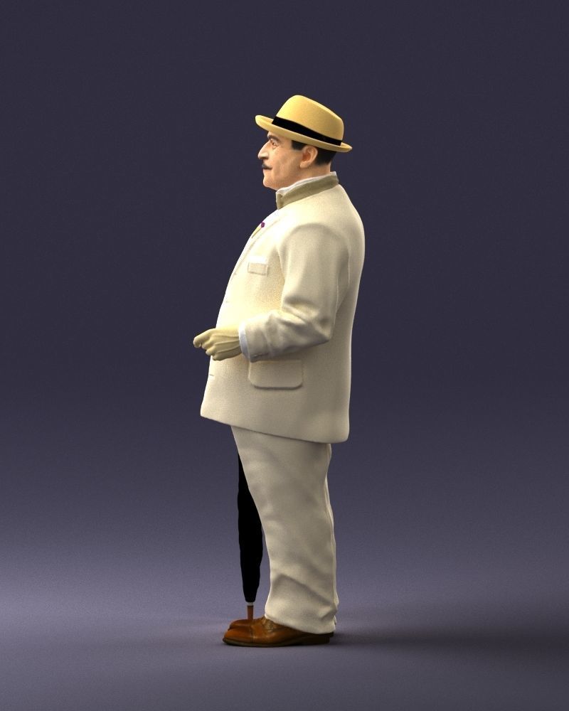 Man in light suit 0115 3D Print Ready 3D print model_24