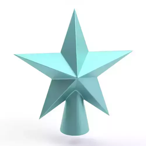 Christmas Tree Top Star Festive DIY Holiday Decor 3D print model