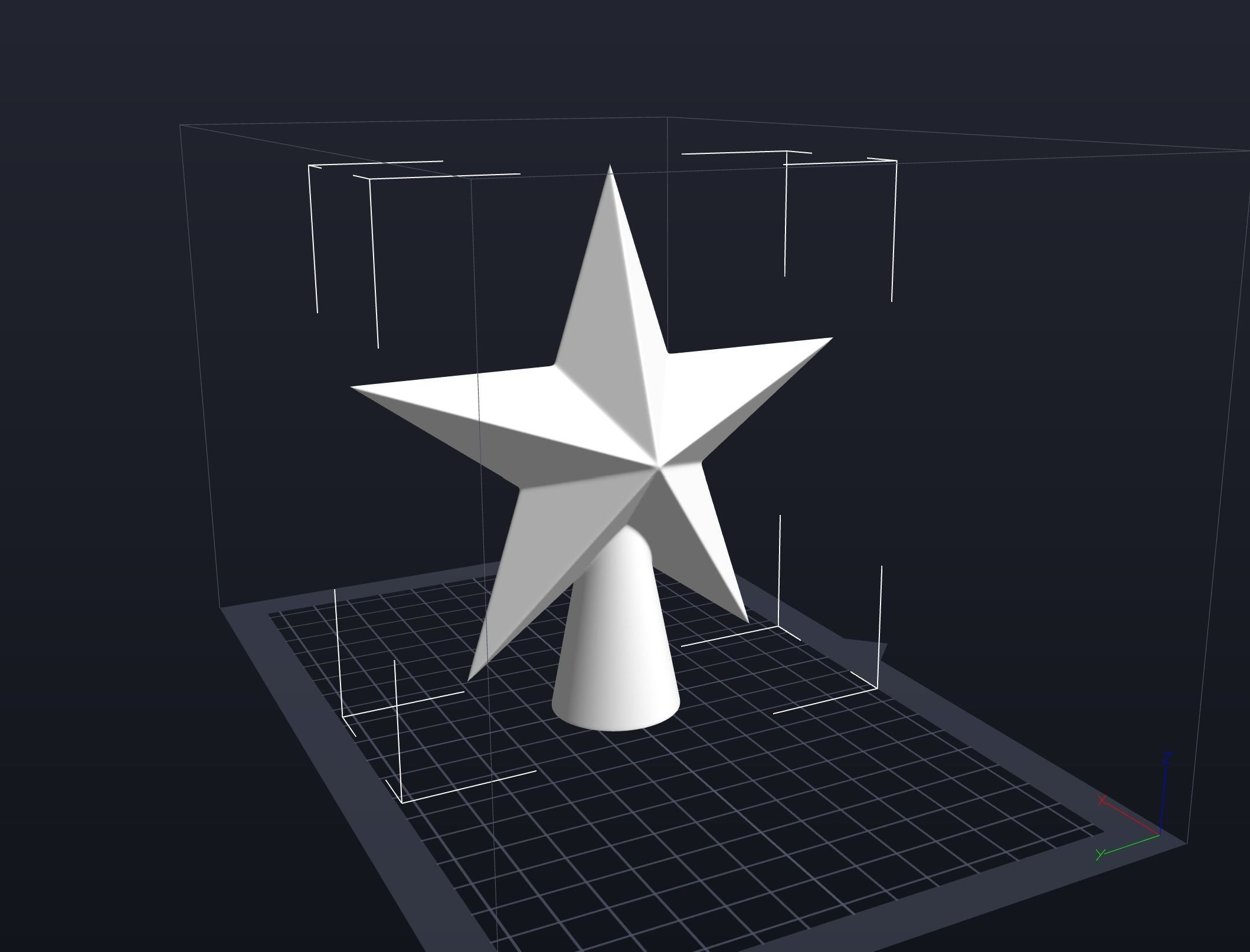 Christmas Tree Top Star Festive DIY Holiday Decor 3D print model_3