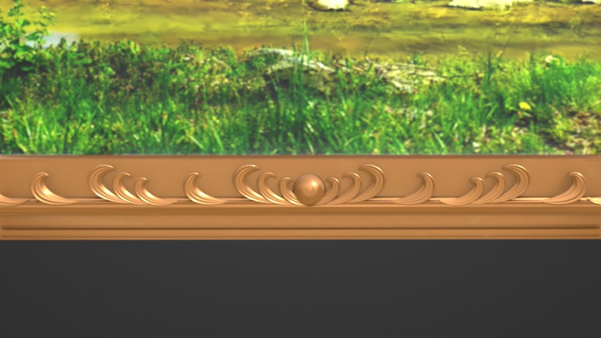 Framed painting Forest 3D model_6