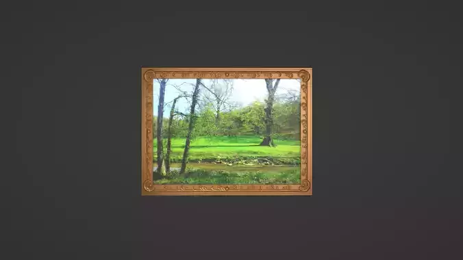 Framed painting Forest