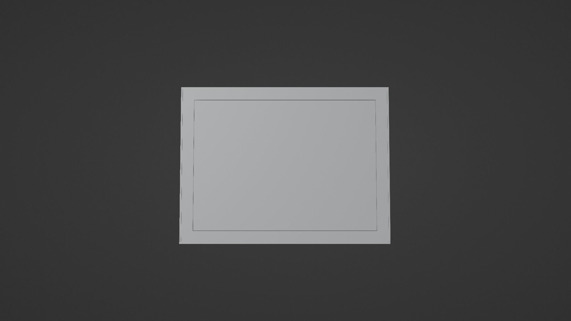 Framed painting Forest 3D model_14