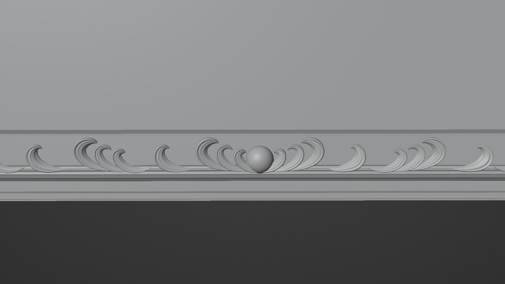 Framed painting Forest 3D model_5