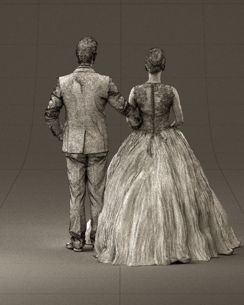 Wedding dress 0556 3D Print Ready 3D print model_20