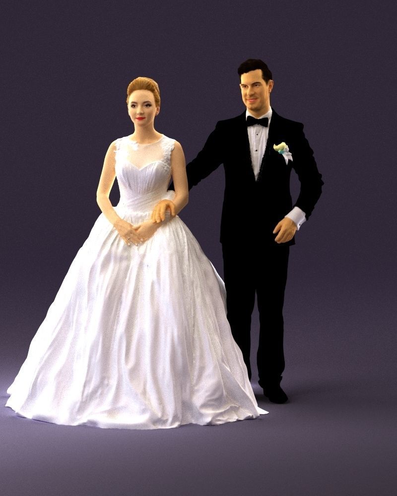 Wedding dress 0556 3D Print Ready 3D print model_33