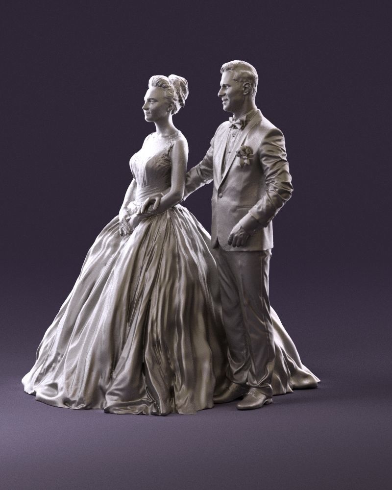 Wedding dress 0556 3D Print Ready 3D print model_28