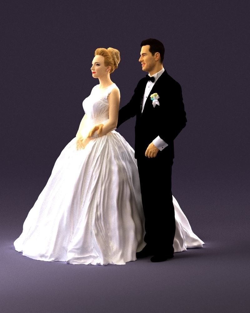 Wedding dress 0556 3D Print Ready 3D print model_27