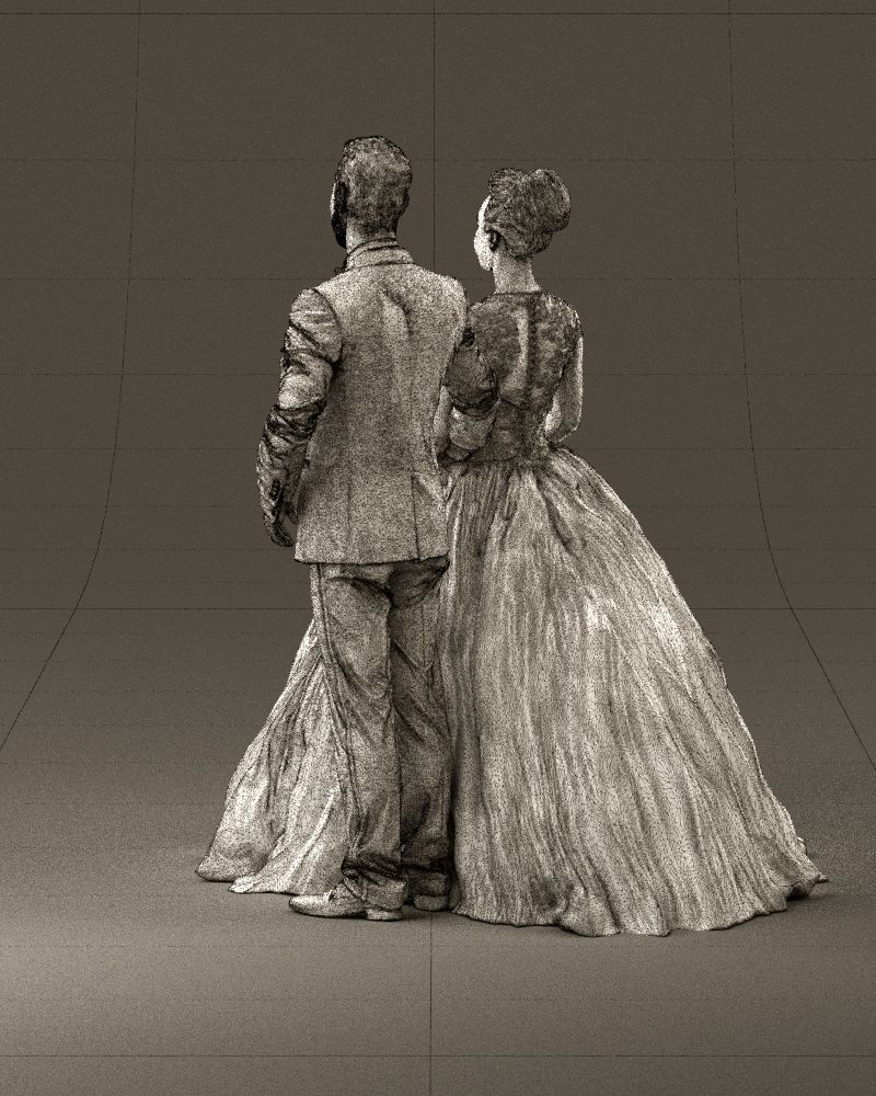 Wedding dress 0556 3D Print Ready 3D print model_23