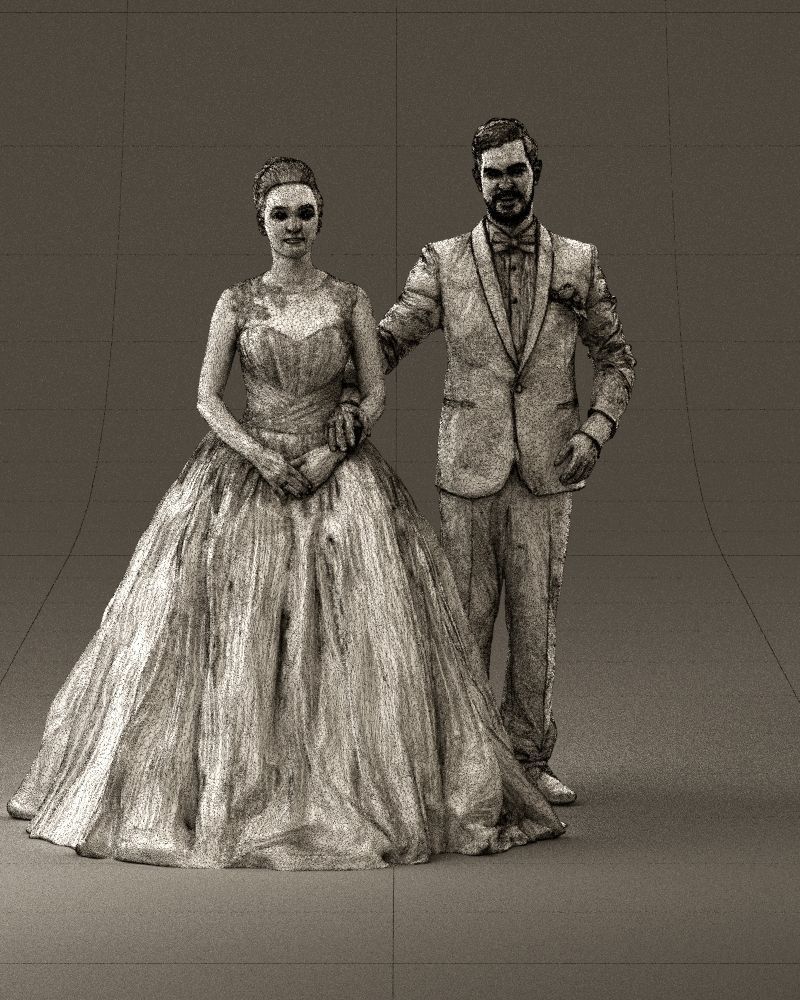 Wedding dress 0556 3D Print Ready 3D print model_5