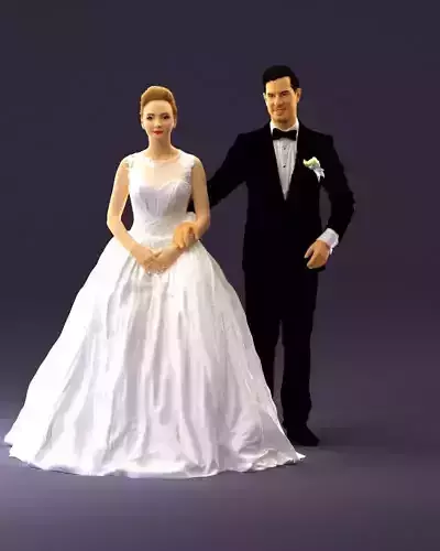 Wedding dress 0556 3D Print Ready 3D print model