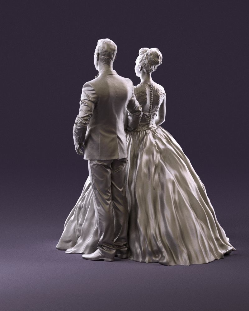 Wedding dress 0556 3D Print Ready 3D print model_22