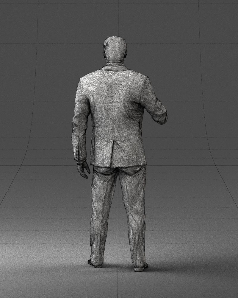 Man with a microphone in his hand 0288 3D Print Ready 3D print model_20