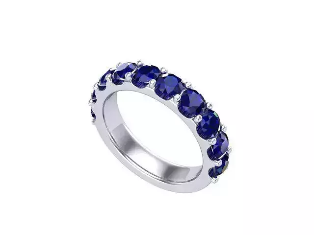 Round Sapphires  Band
