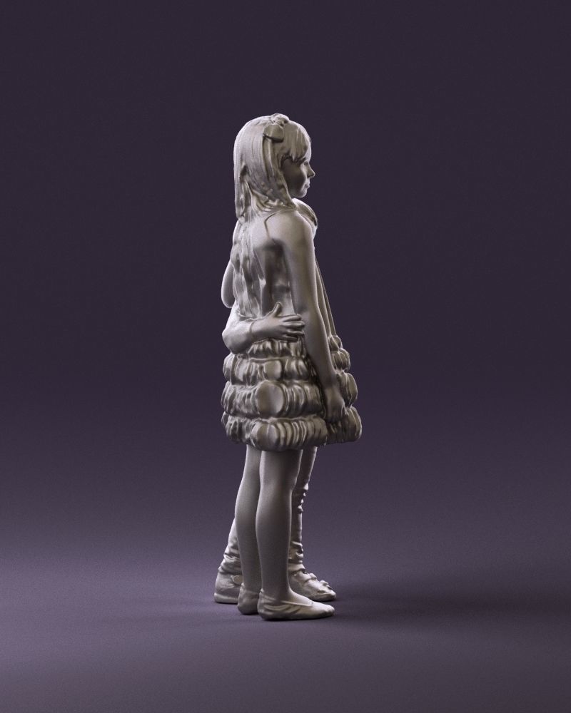 Little girl in pink and little boy in leo top 0910 3D PrintReady 3D print model_4