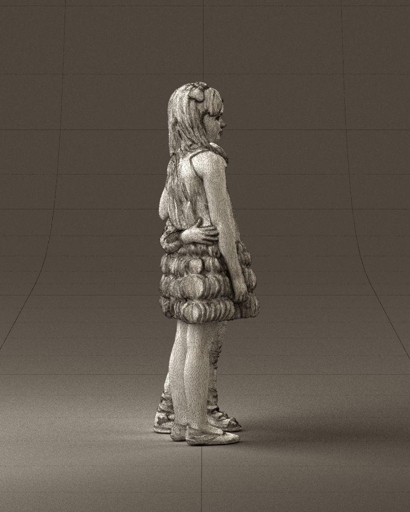 Little girl in pink and little boy in leo top 0910 3D PrintReady 3D print model_28