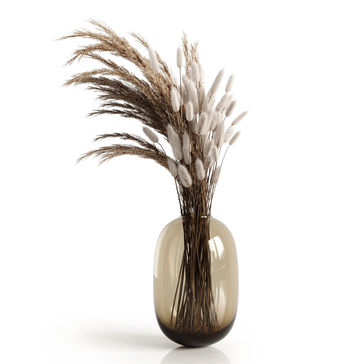 A bouquet of dry plants 3D model_2