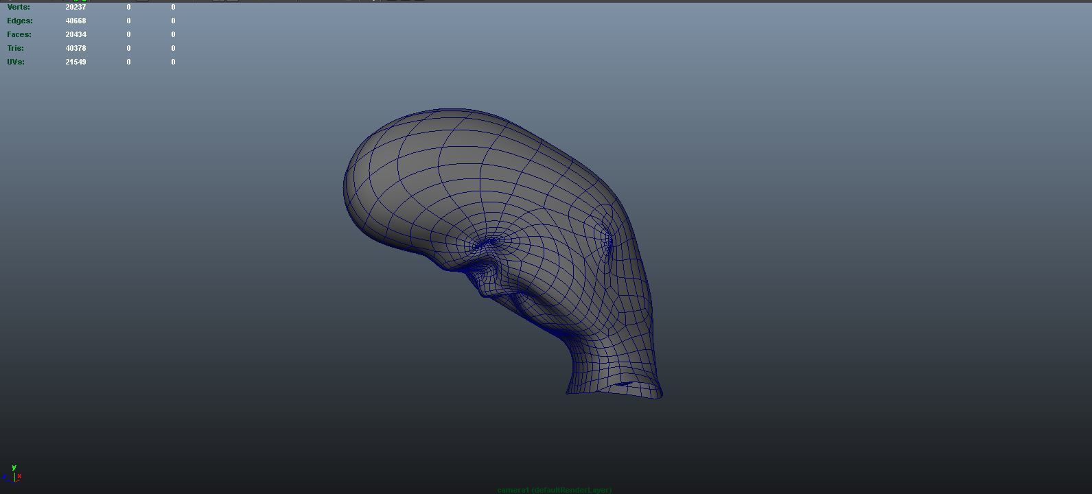 stages of brain development anatomy before birth 3D model_17