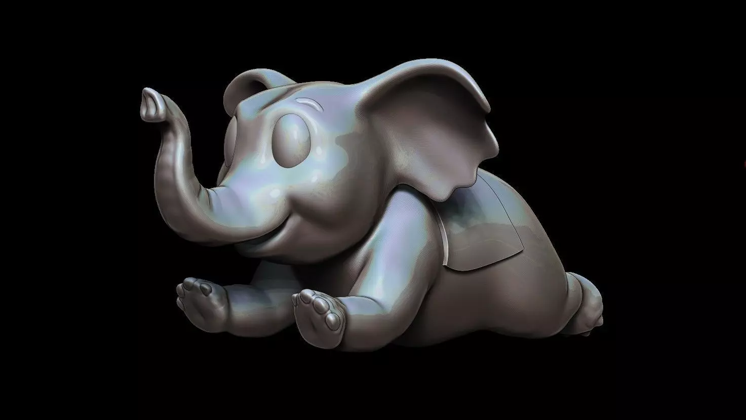 Dumbo - Baby Elephant - 3D Print Model 3D print model
