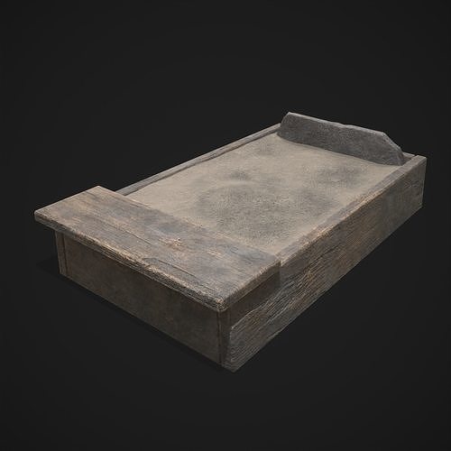 Medieval Cooking Fire Pit Low-poly 3D model