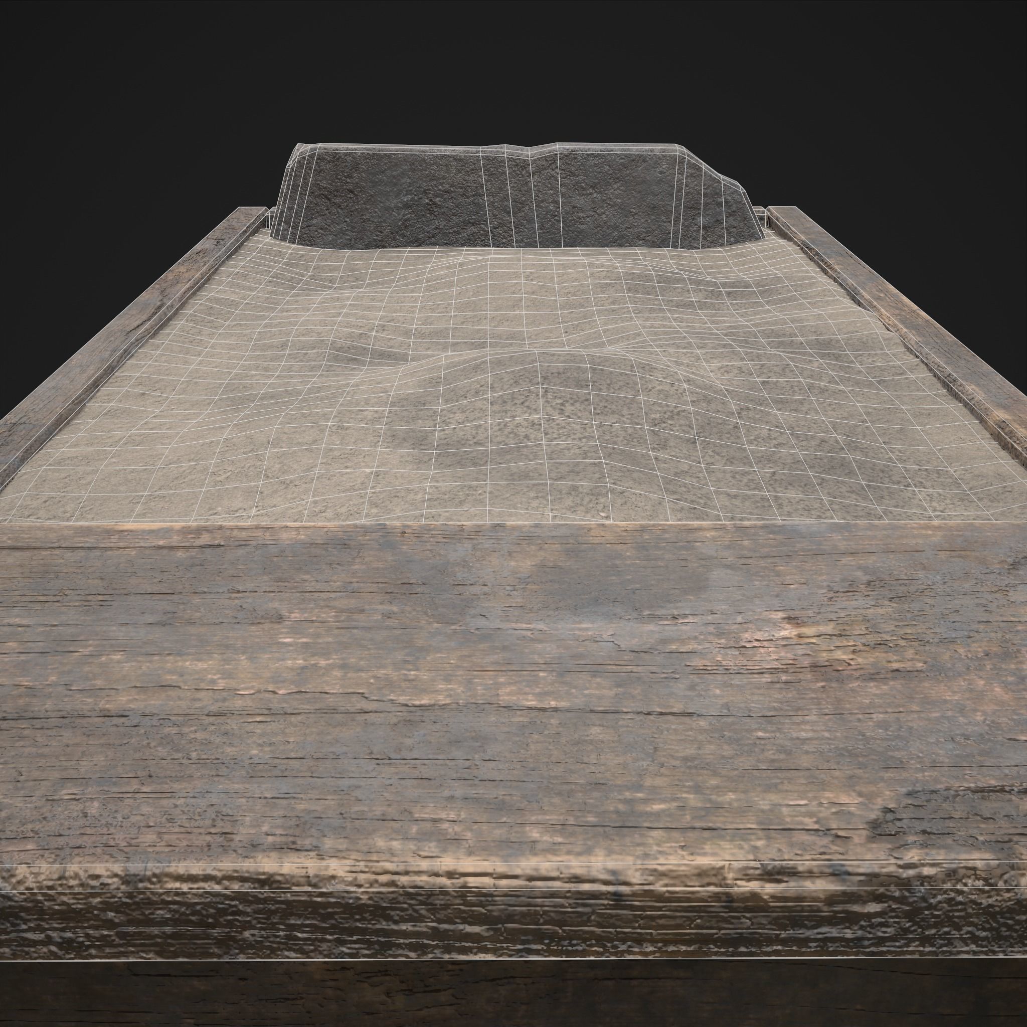 Medieval Cooking Fire Pit Low-poly 3D model_12