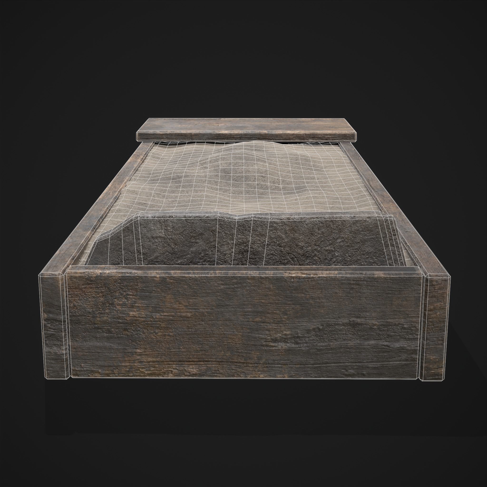 Medieval Cooking Fire Pit Low-poly 3D model_20