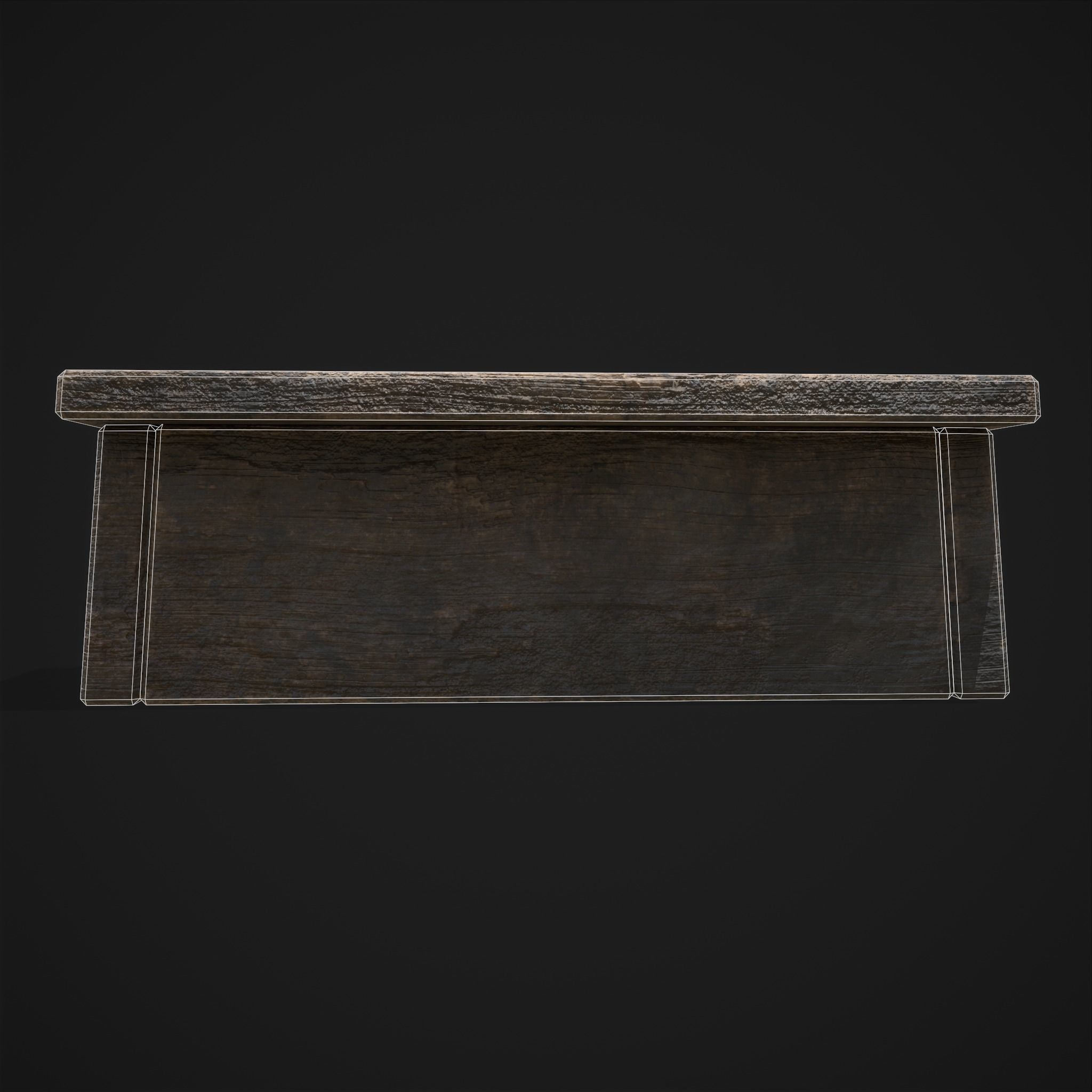 Medieval Cooking Fire Pit Low-poly 3D model_8