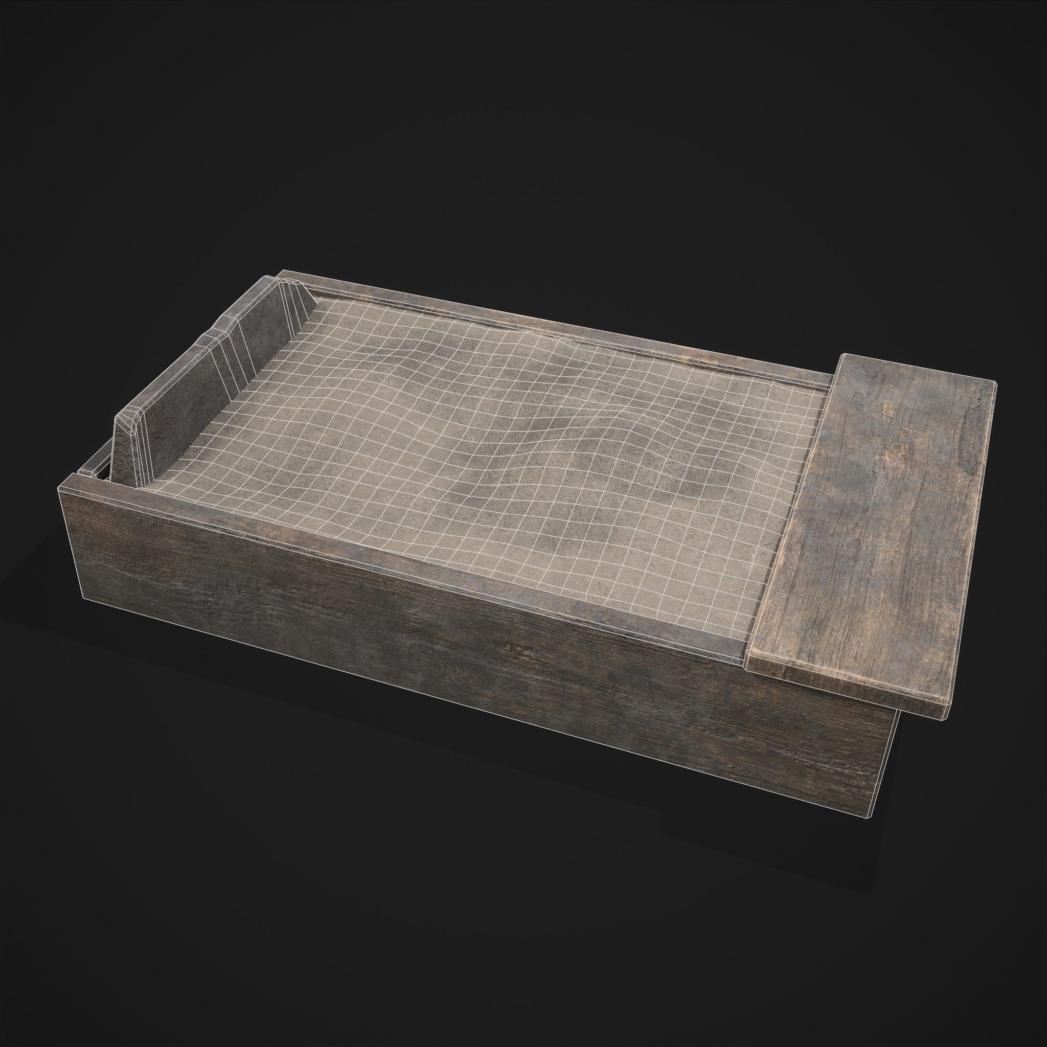 Medieval Cooking Fire Pit Low-poly 3D model_4