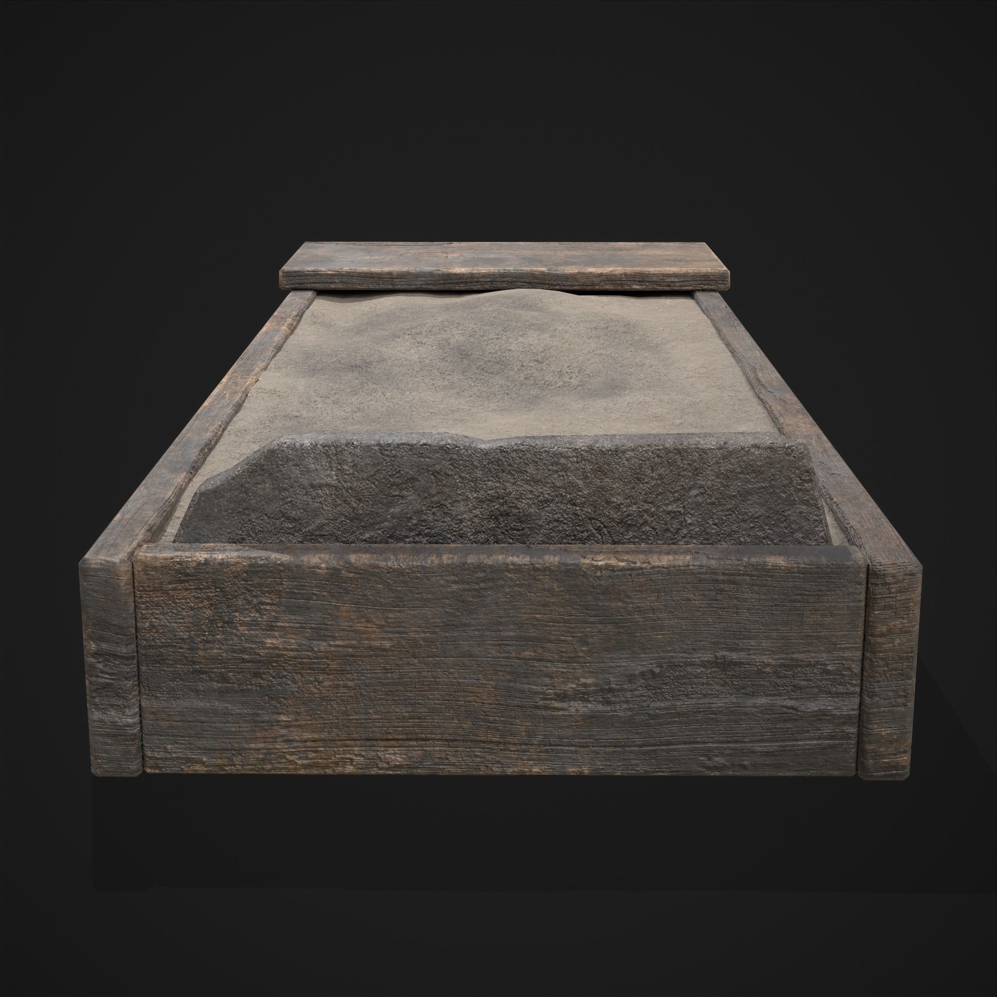 Medieval Cooking Fire Pit Low-poly 3D model_19