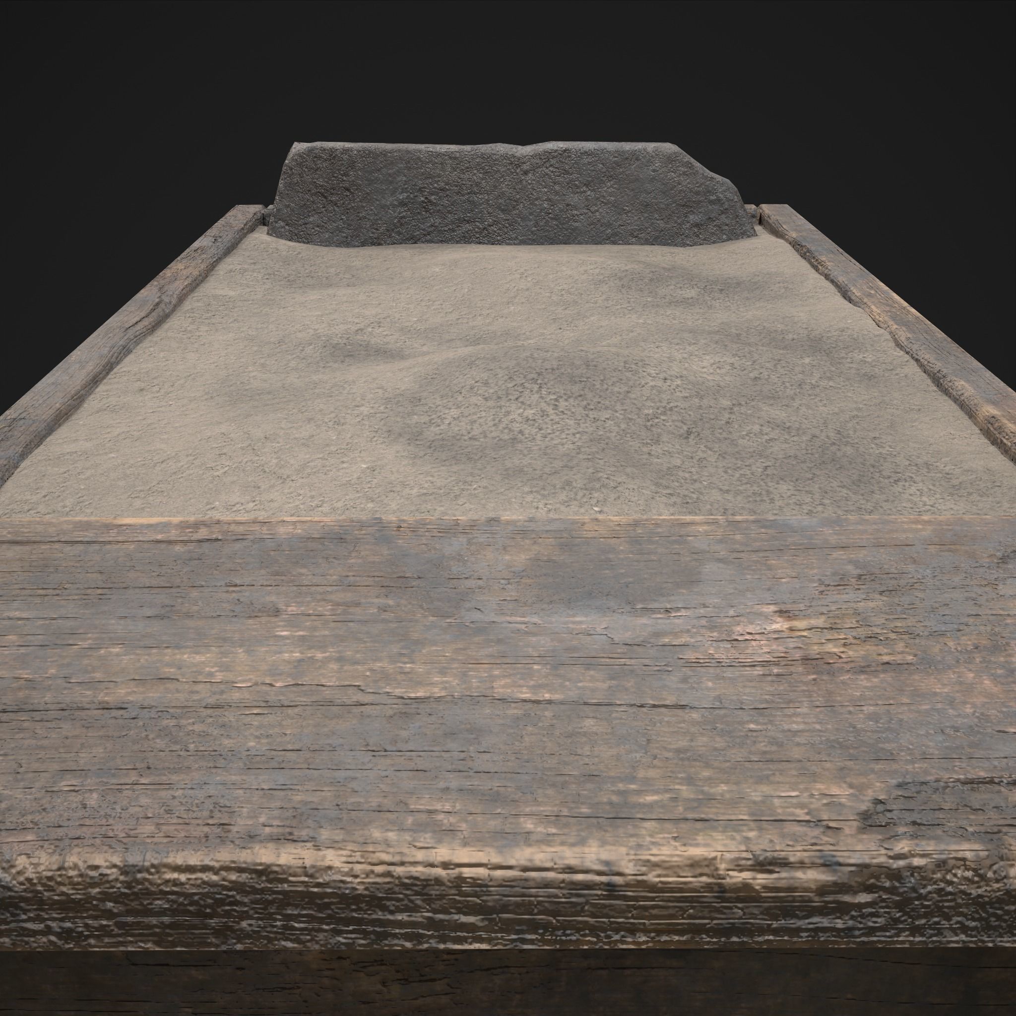 Medieval Cooking Fire Pit Low-poly 3D model_11