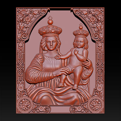 Collection 1 to 6 bronze medallion with knight 3D print model_20