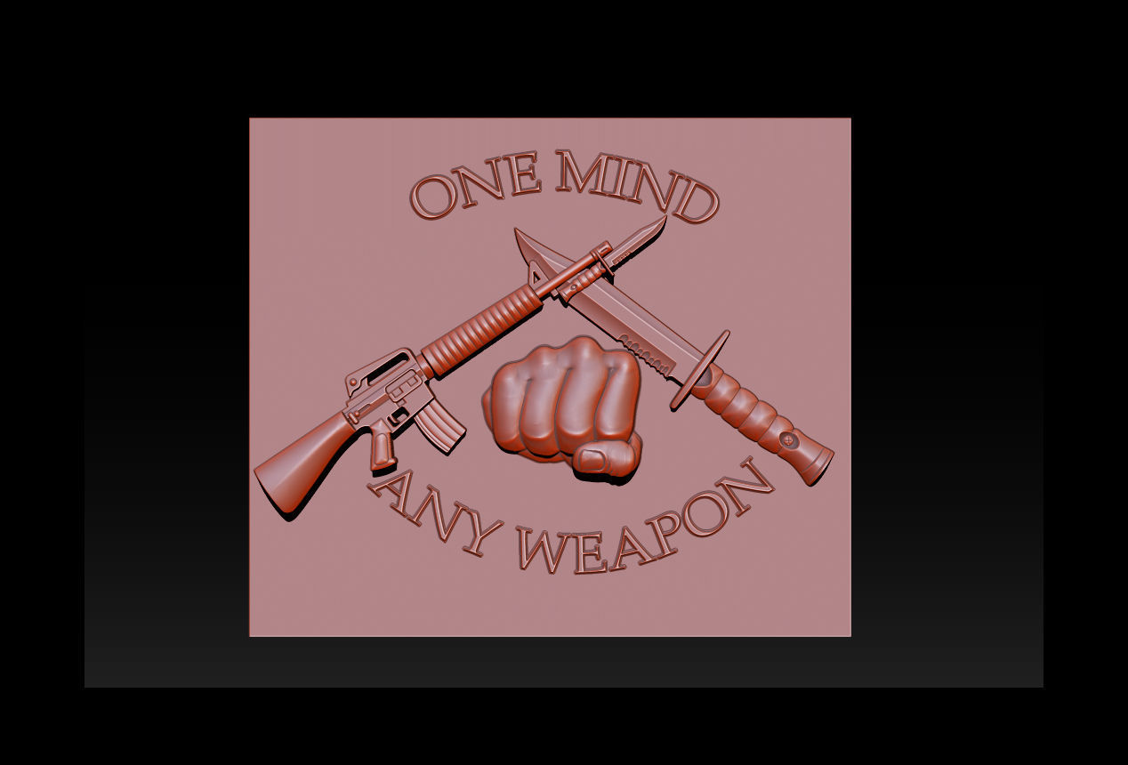 Collection 1 to 6 bronze medallion with knight 3D print model_29