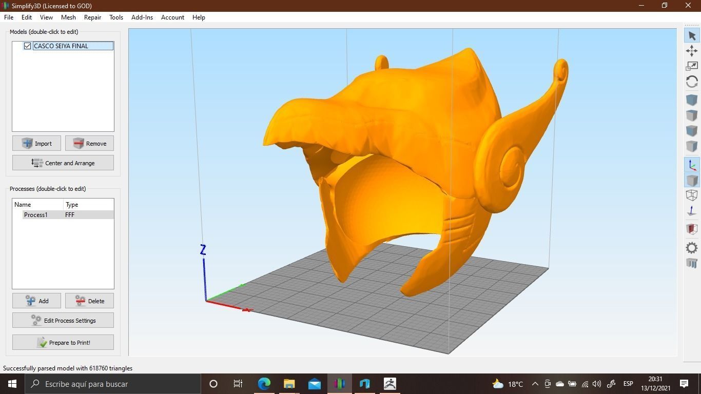 PEGASUS HELMET SAINT SEIYA COSPLAY 3D print model_5