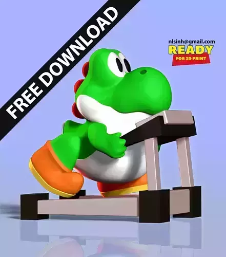 Fat Yoshi Free 3D print model
